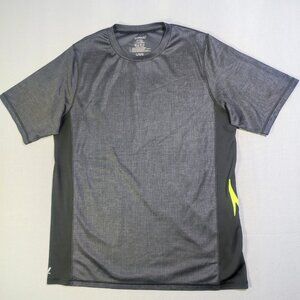 Speedo Block the Burn swim shirt men's size L grey black UV guard
